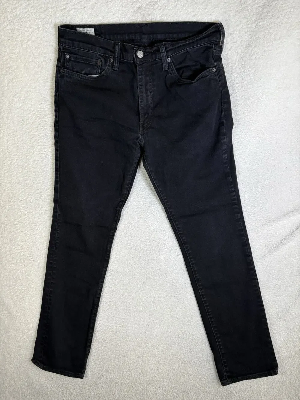 Levis 511 Premium Jeans Mens 36x32 Black Slim Fit Denim Big E Emo Western Grunge